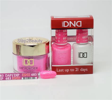 DND Trio Dipping powder + Soak off gel + Nail lacquer .